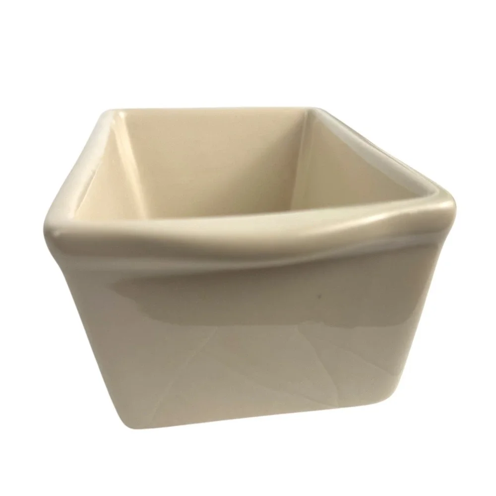 Ceramic Christmas Present Butter Dish‎ Candy Trinket Holder Holiday Decor E72Q