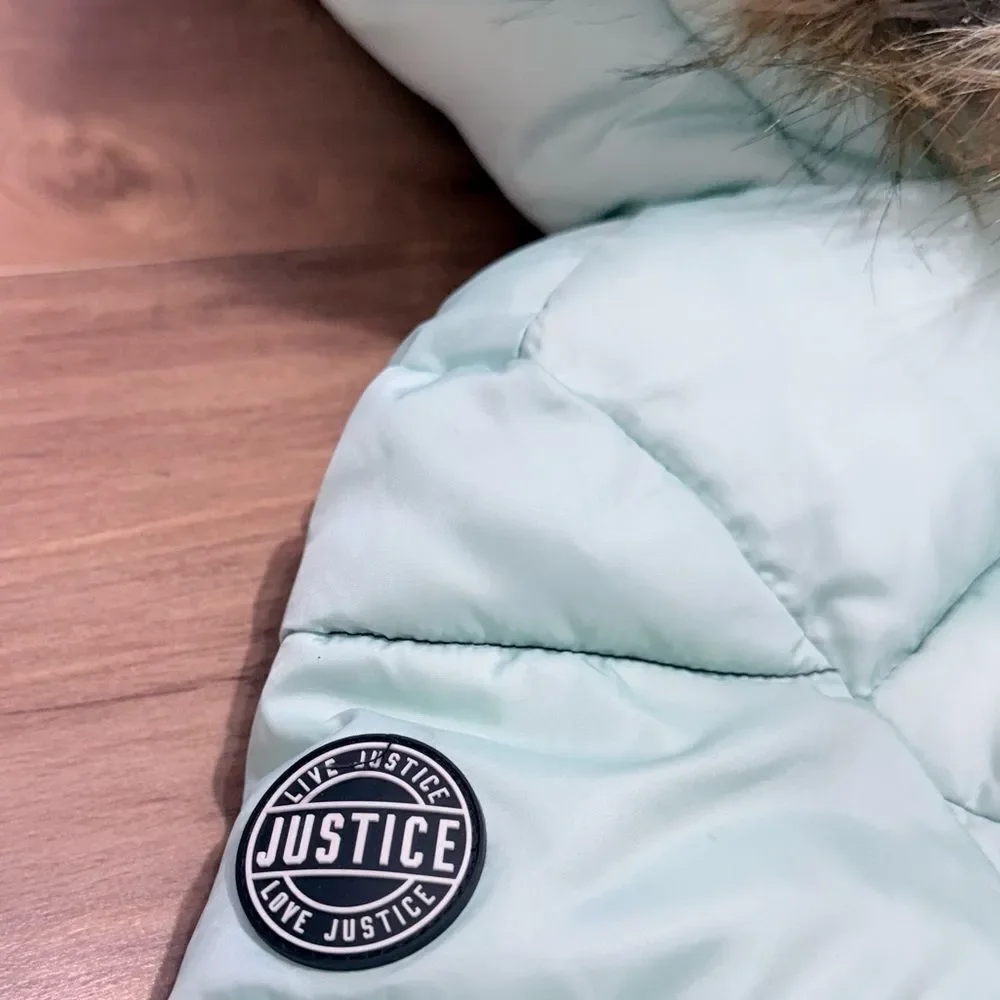 Justice Kids Puffer Jacket Size 8