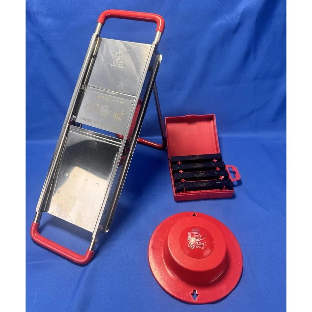 Bron Coucke 15000 Professional Mandoline Slicer Red French Stainless Steel