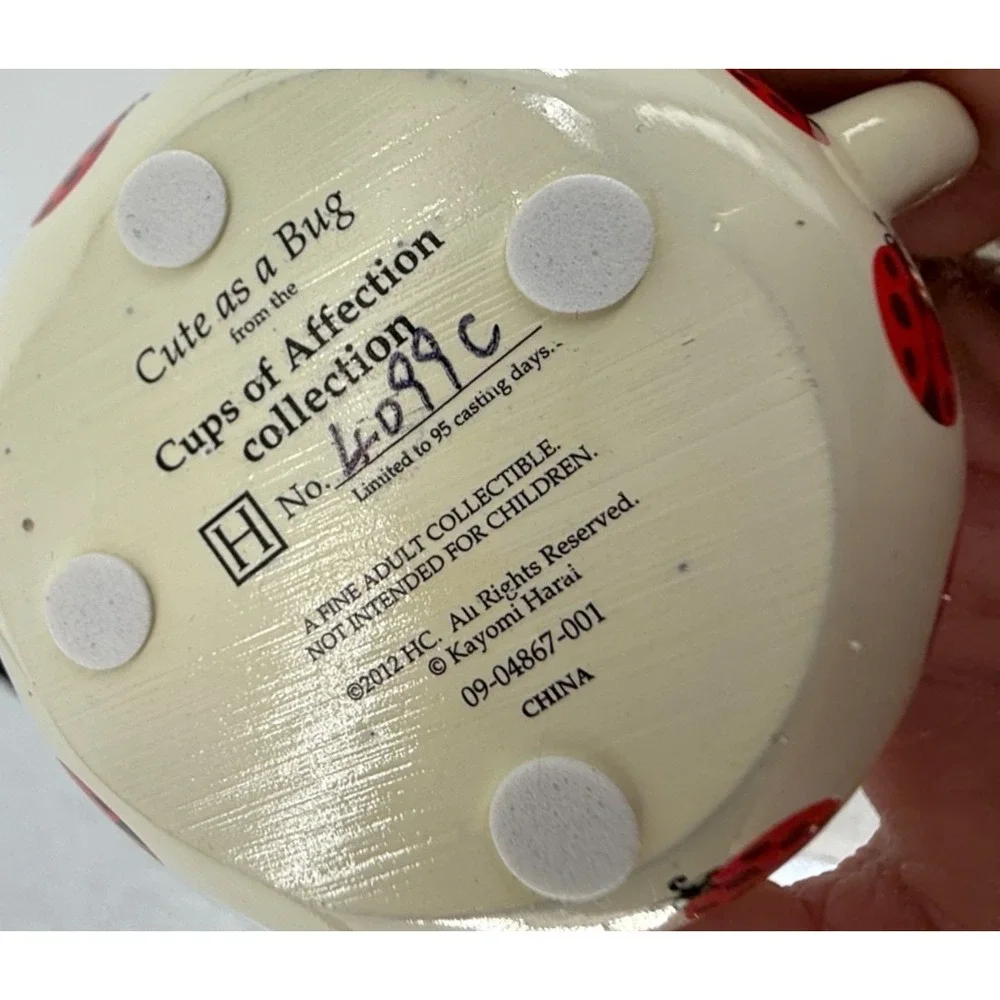 Hamilton Collection Cute as a Bug Kitten Figurine Cups of Affection Collectible