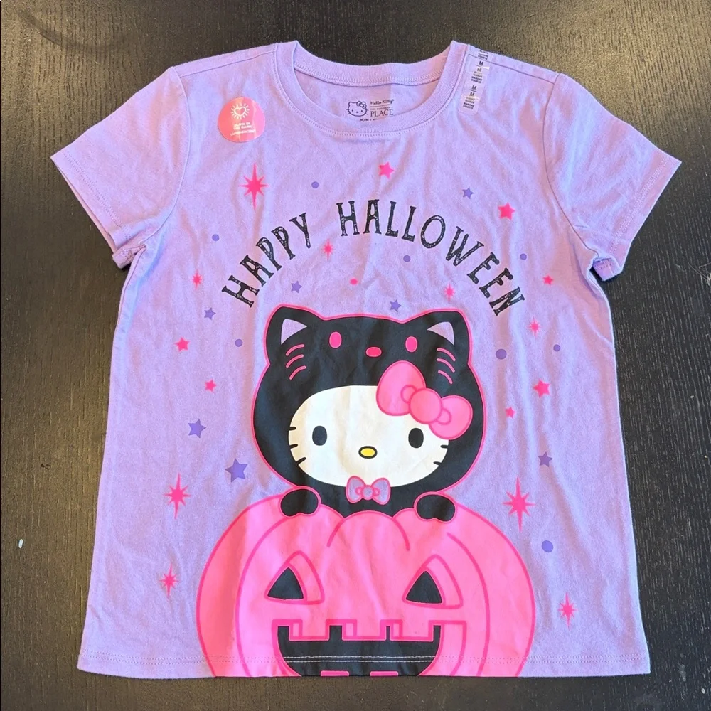 The Children’s Place Hello Kitty® Glow Happy Halloween Graphic Tee Size M (7/8)