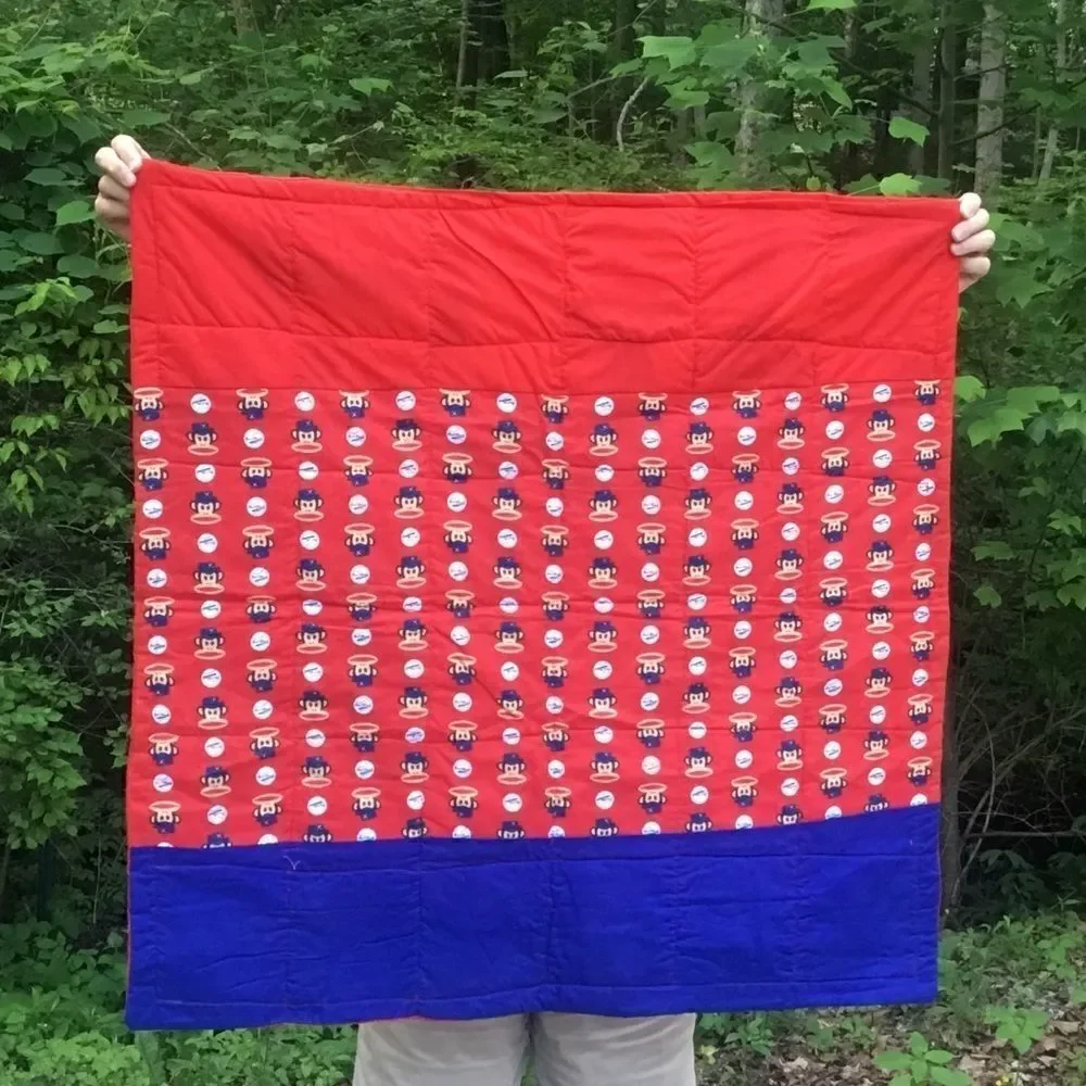 NWT. Hand Crafted Baseball Monkeys Quilt!