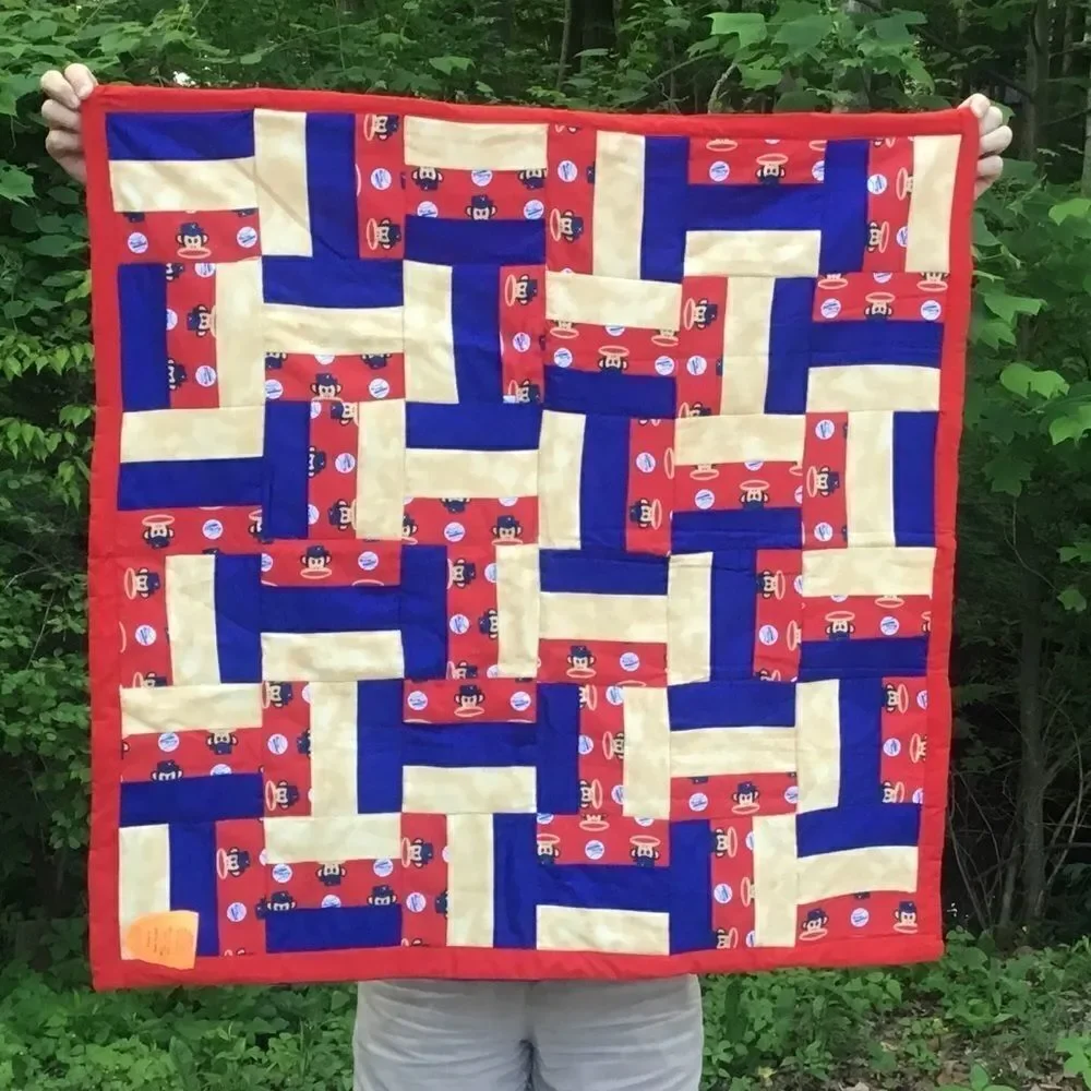 NWT. Hand Crafted Baseball Monkeys Quilt!