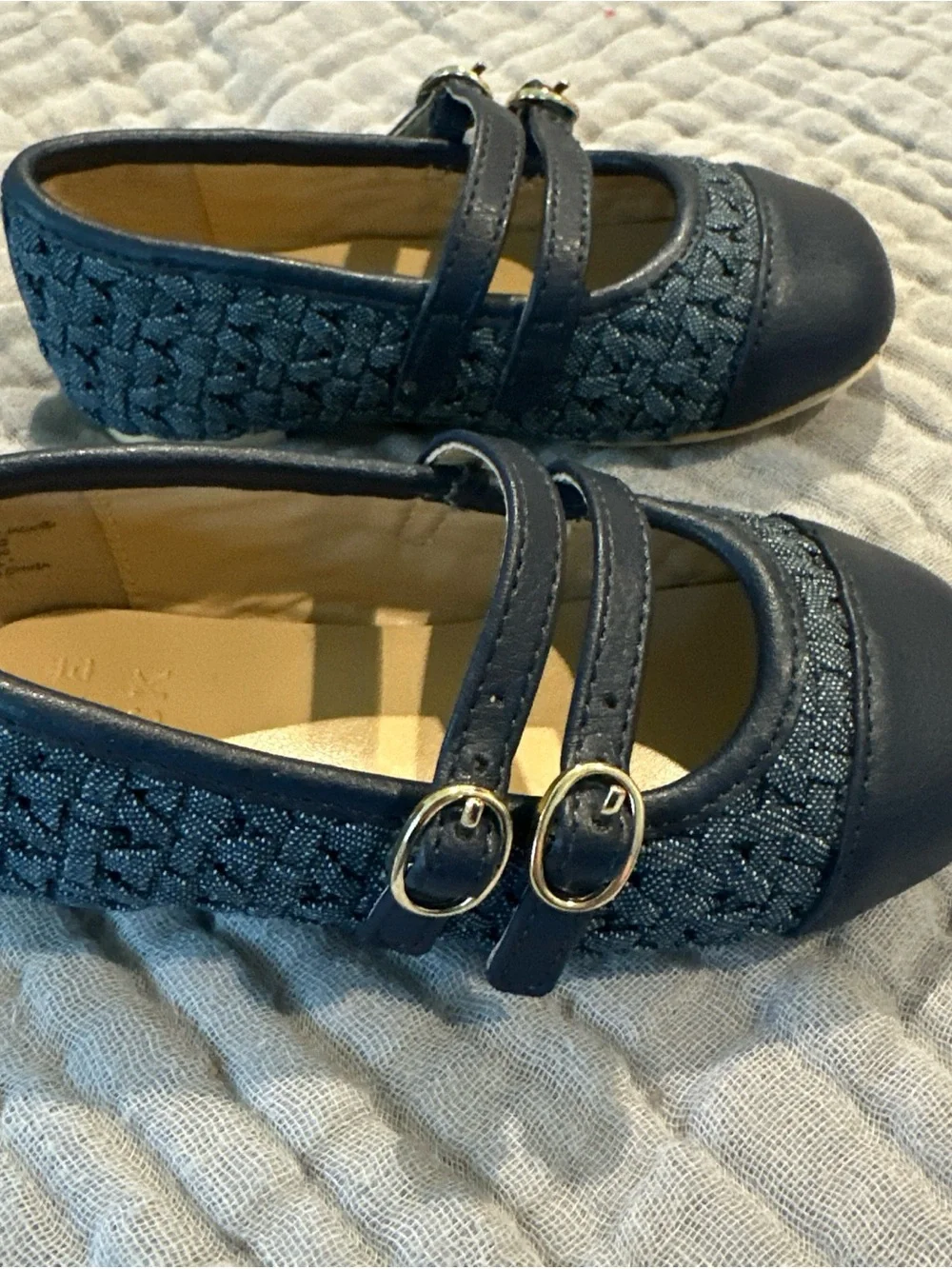 Janie and Jack Navy Blue Mary Jane Dress Shoes