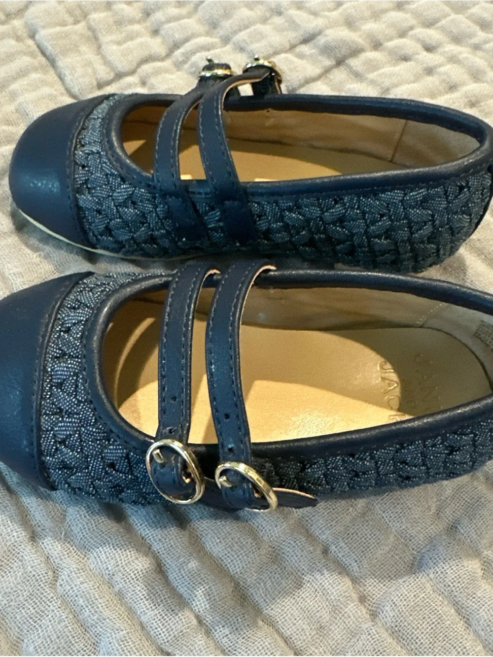 Janie and Jack Navy Blue Mary Jane Dress Shoes