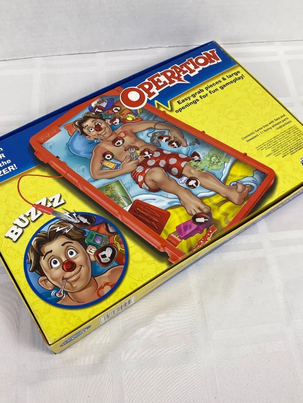 Hasbro Operation 2012 Board Game.‎ Large Openings Easy Grab Pieces