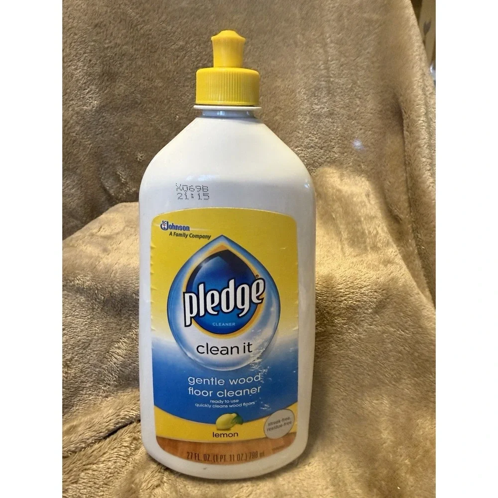 Pledge Clean It Gentle Wood Floor Cleaner Lemon 27oz Discontinued HTF