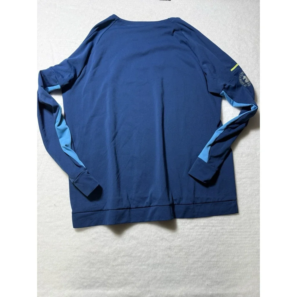 Men's Adidas Climate Boston Marathon 2019 Blue Long Sleeve Shirt XXL
