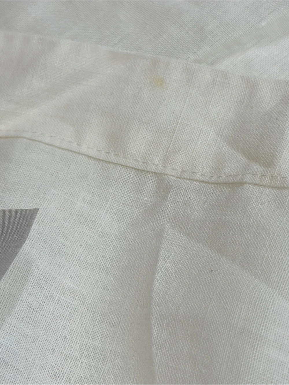 QUINCE European Linen Shower Curtain Ivory 9169
