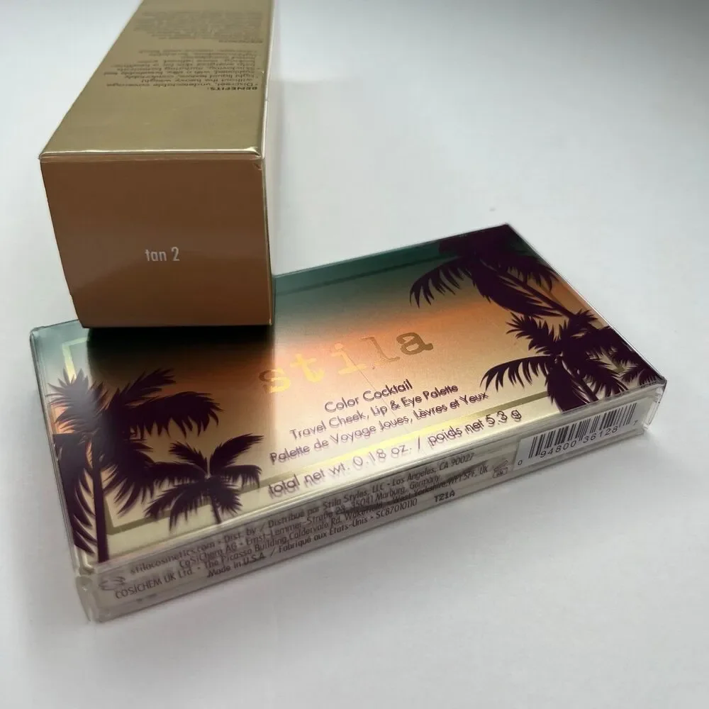 New Bundle Stila Liquid Foundation & Cheek, Lip, & Eye Palette Cosmetic #349