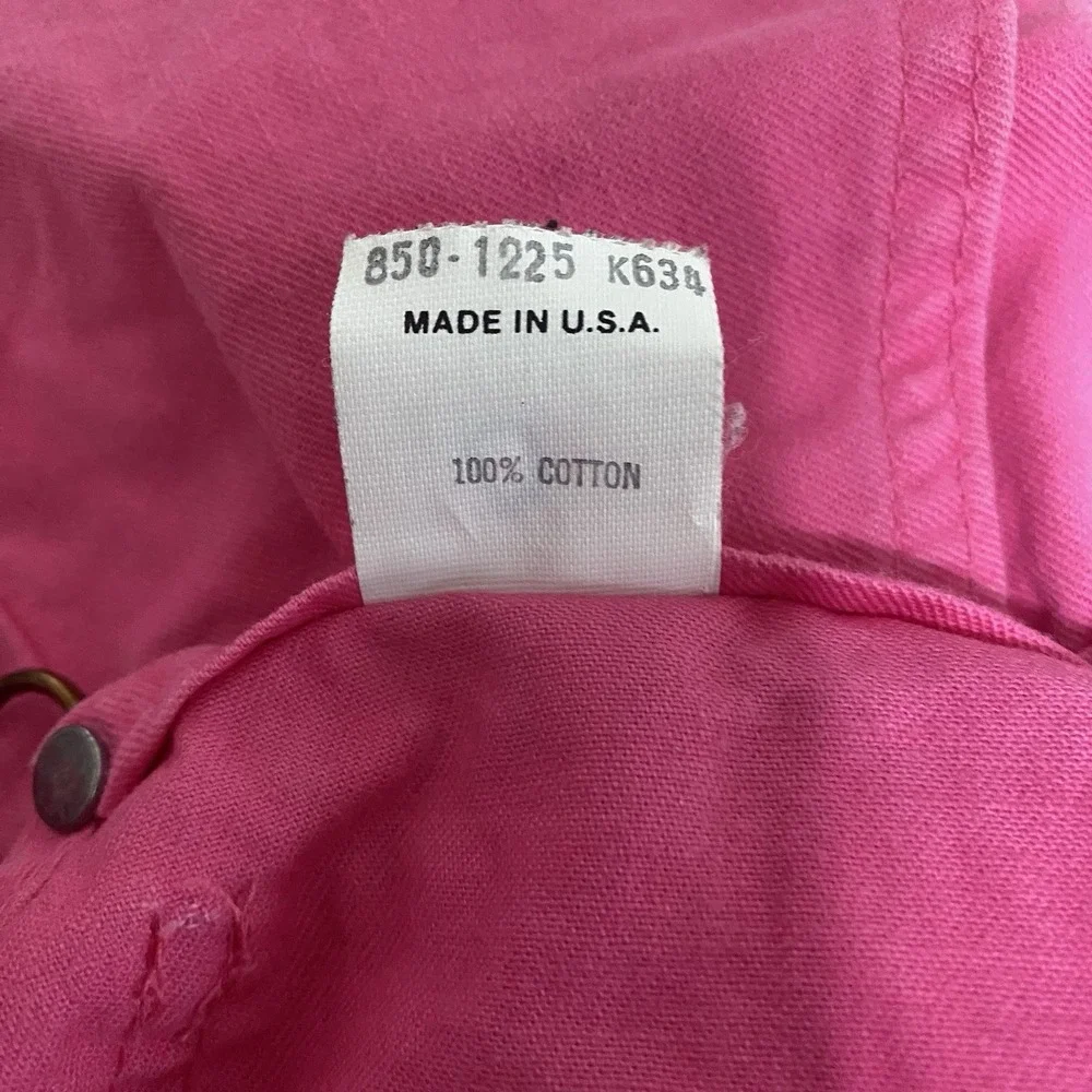 Vintage 90s Oshkosh‎ B'gosh Vestbak Pink Overalls Made In USA Girls 18 Months