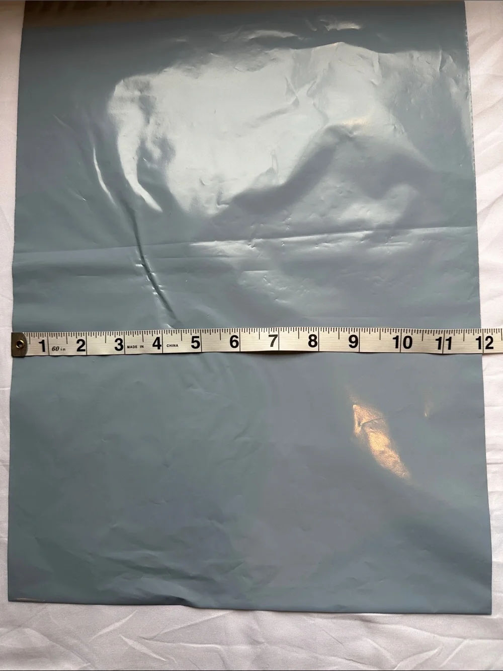 Solid Hazy Blue Poly Mailers 12