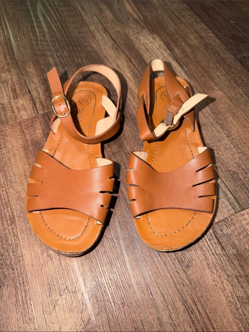 Cat & Jack Girls Brown Sandals  size 13