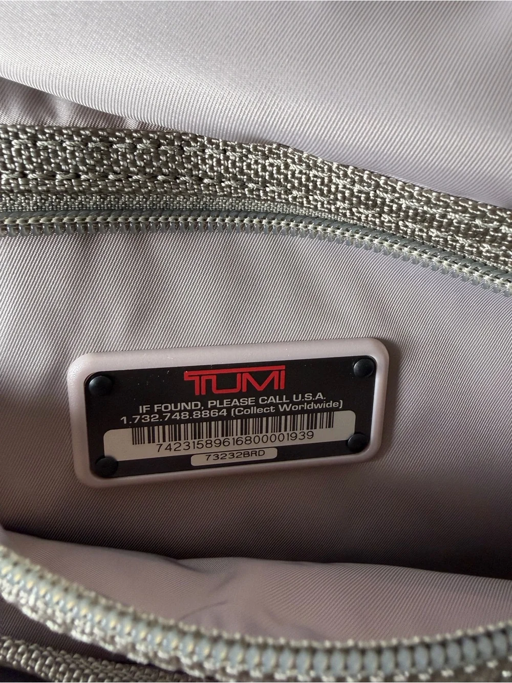 Tumi Tan & Taupe Laptop Bag Set with padded sleeve and accessory pouch.