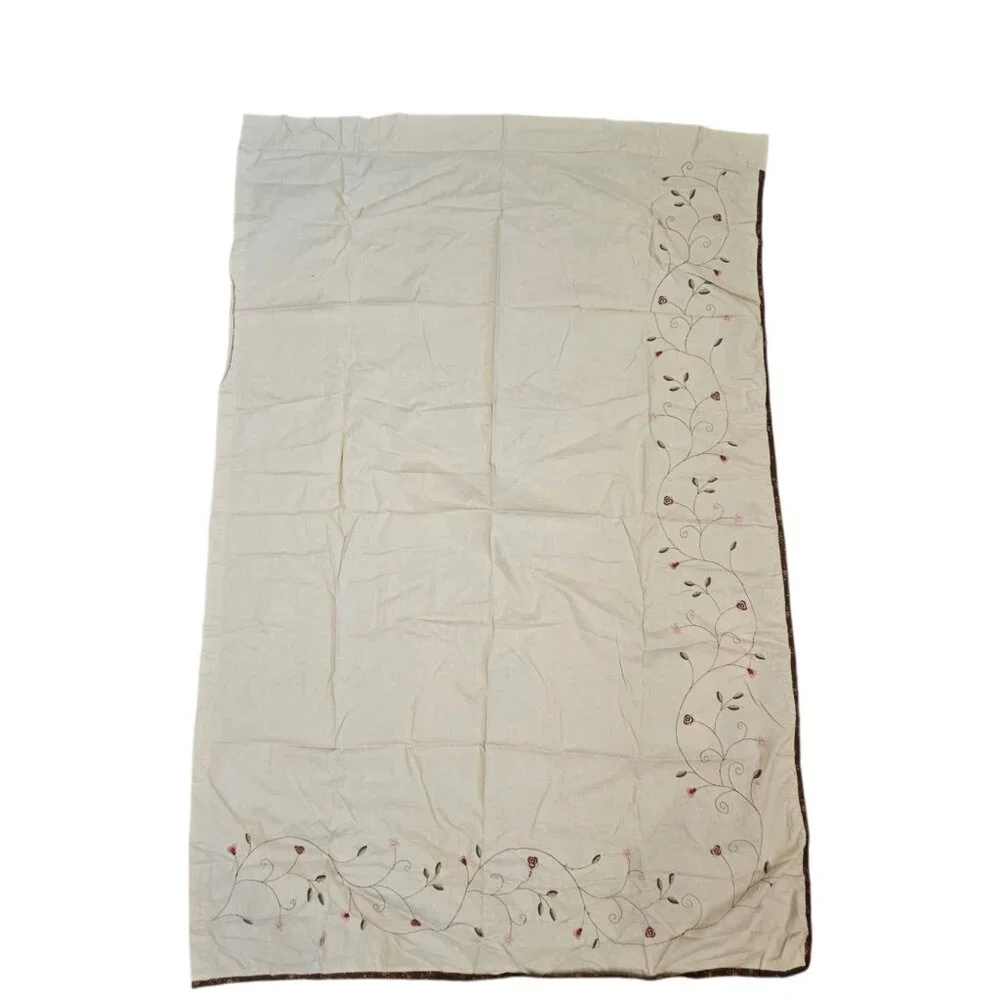 JcPenney Home Rachel Heirloom 3‎ Pc Window Treatment Set Panels 42 X 63 In Beige