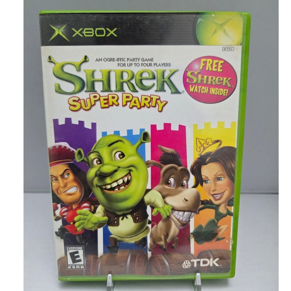 Shrek Super Party 2002 - Microsoft Xbox -‎ Original Case And Game Disc Working
