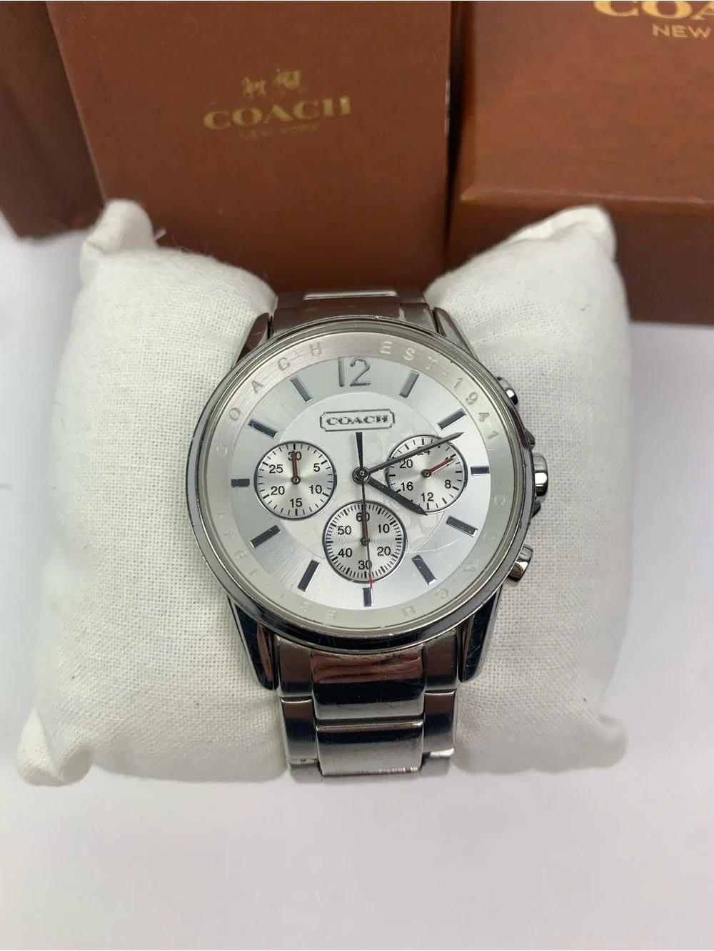 Coach Women's 14501506 Dress Silver Dial Stainless Quartz Watch