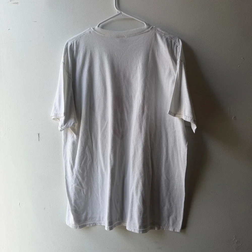 Vintage Fruit of the Loom Lofteez I AM I RUN Graphic T-Shirt White XL Mens 90s