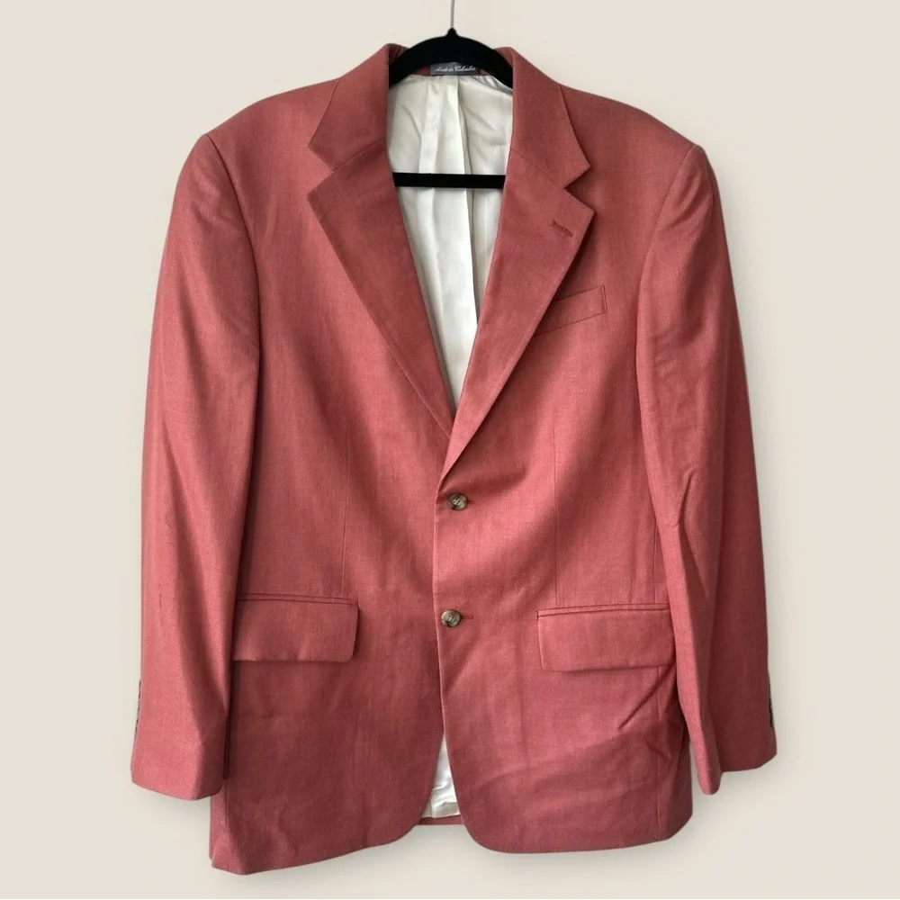 Oscar de la Renta Silk Wool Blend Sport Blazer 40R