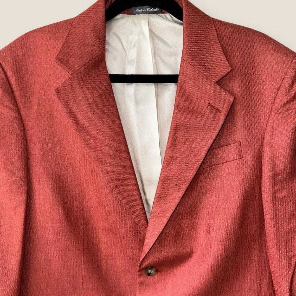 Oscar de la Renta Silk Wool Blend Sport Blazer 40R