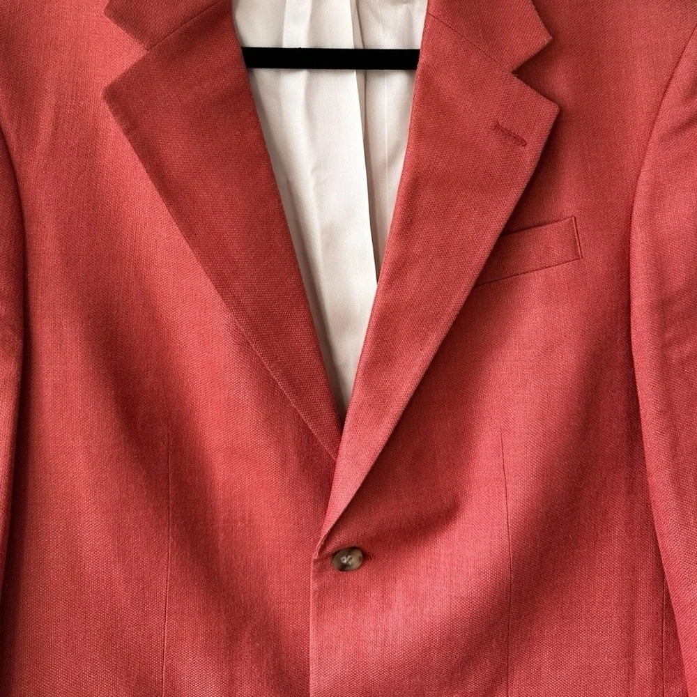 Oscar de la Renta Silk Wool Blend Sport Blazer 40R