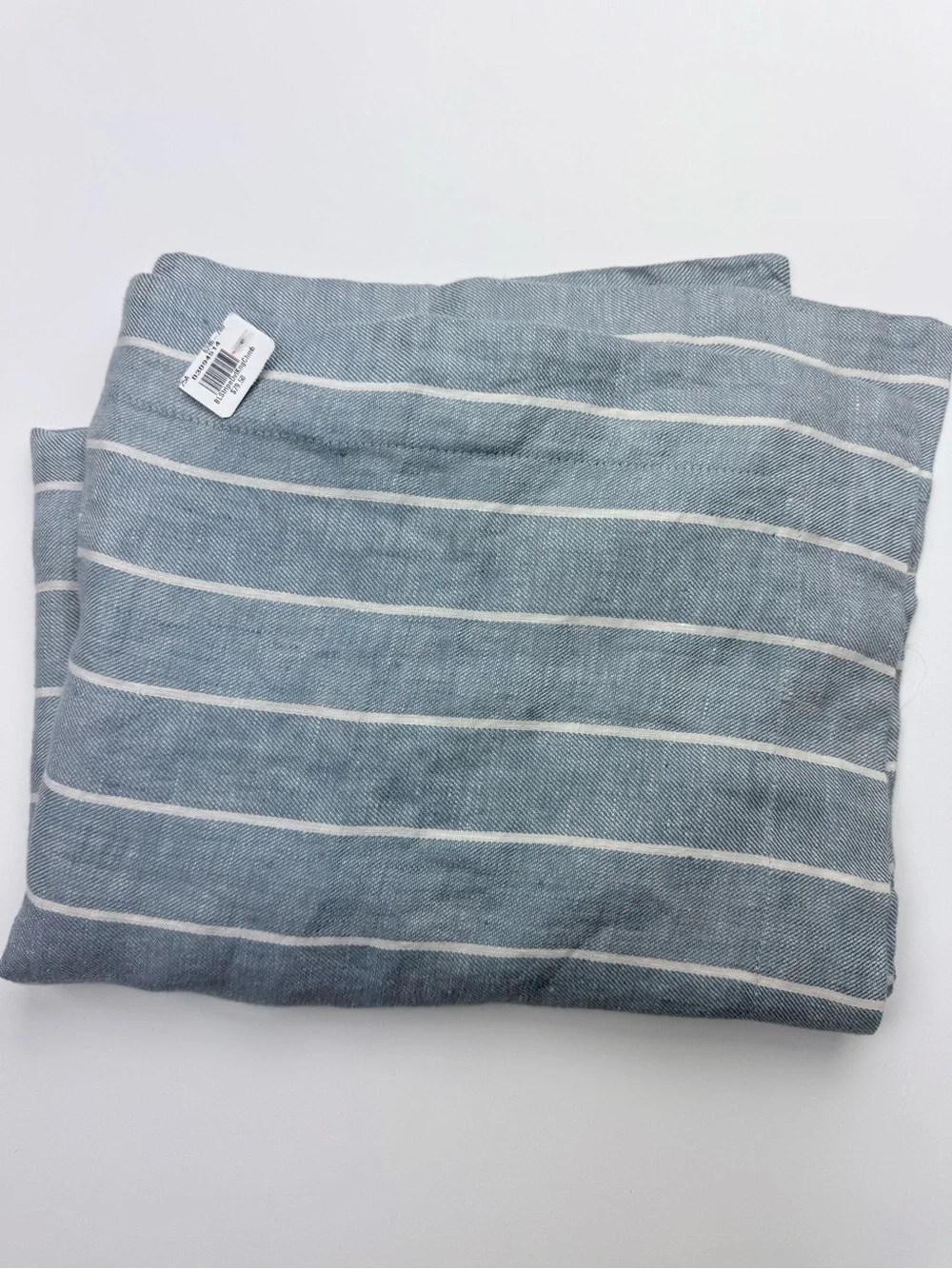 Pottery Barn Belgian Flax Linen Striped King Sham