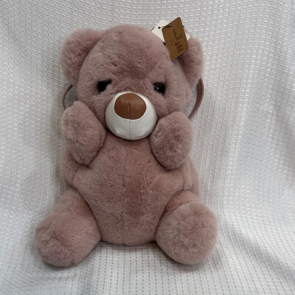 Plush Teddy Bear Kids Backpack or crossbody bag