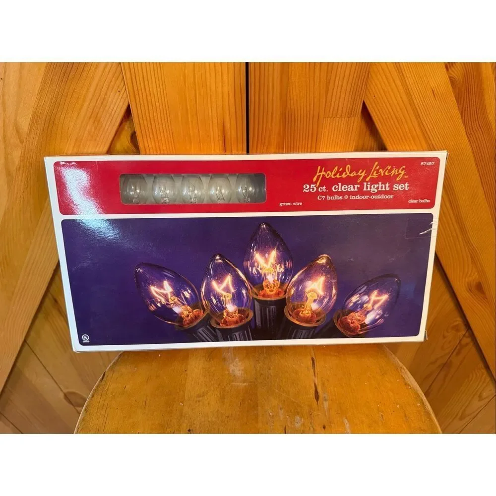 Holiday Living C7 Clear 25 ct String Christmas Lights 25 ft. 1 pk (7180)