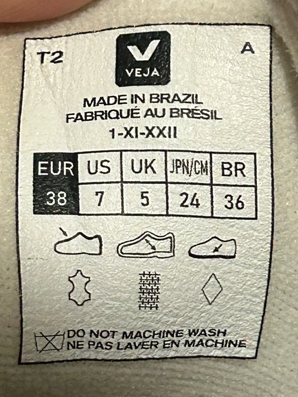 Veja size masks