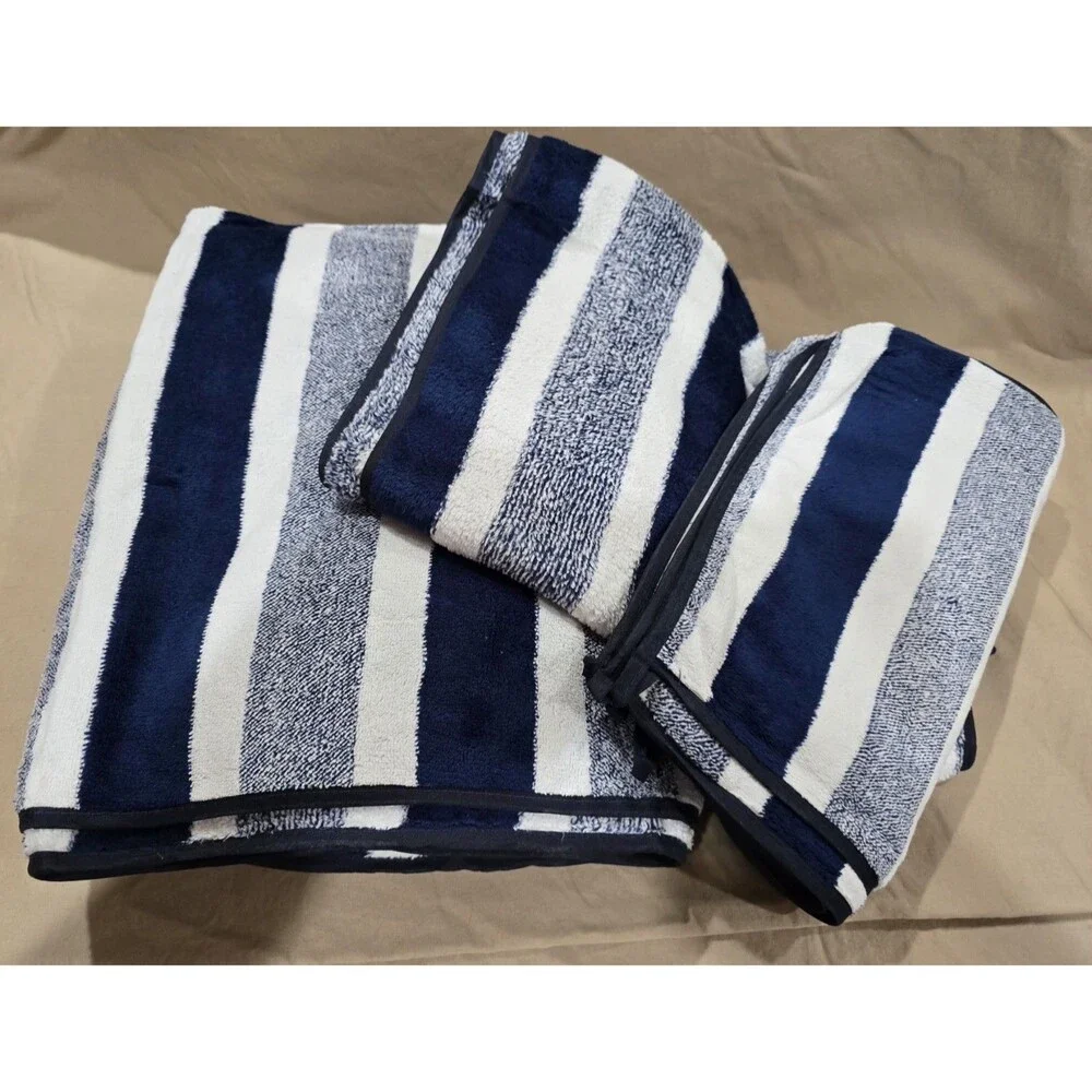 10 Piece TOWEL SET - BRAND NEW - BLUE & WHITE
