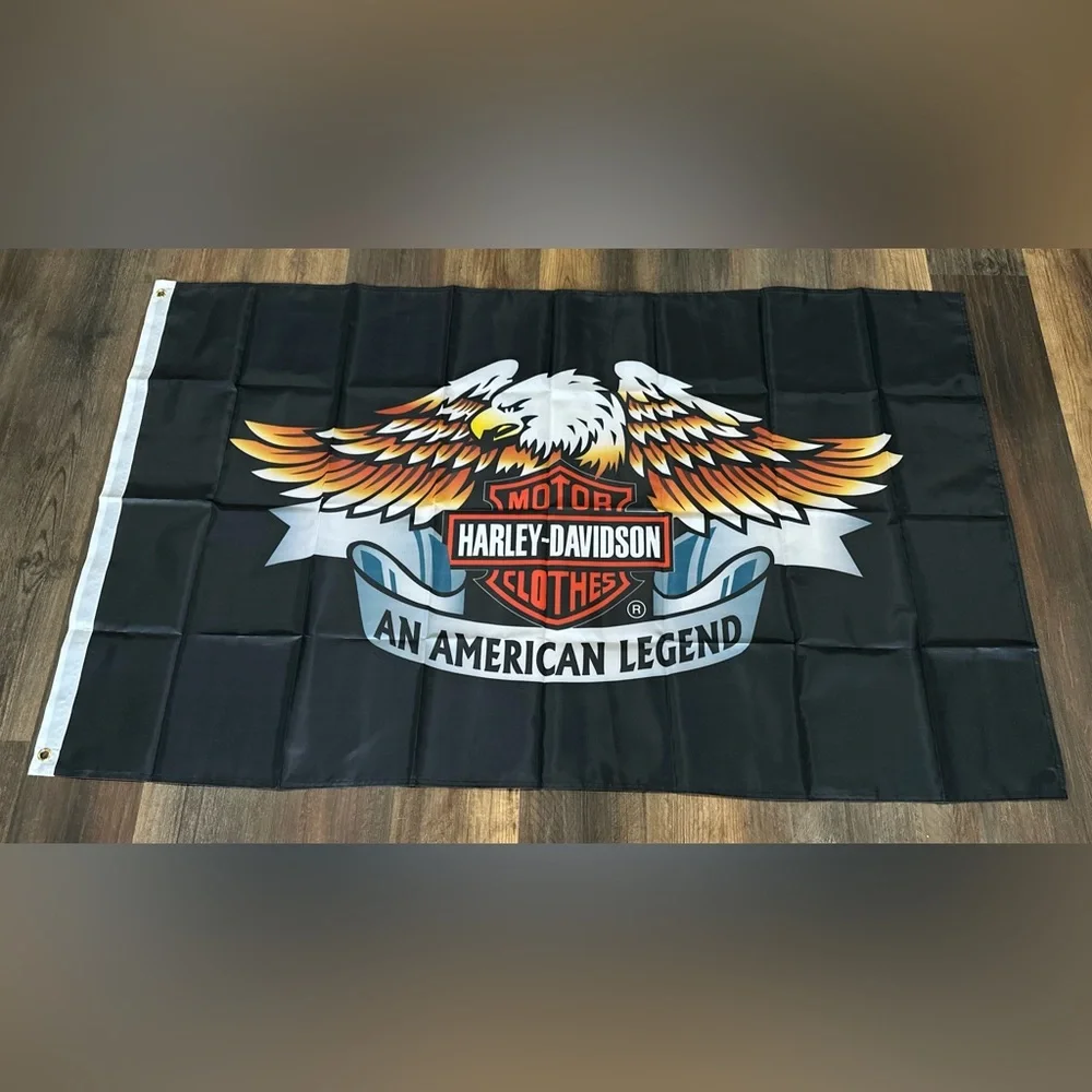 Harley Davidson flag large 3 by 5 feet new Motorcycle Banner double sided