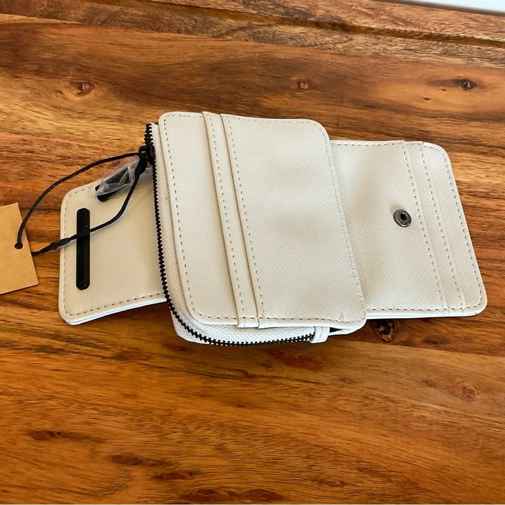 Steve Madden Mini Wallet Card Holder – Zip Coin Purse – NWT