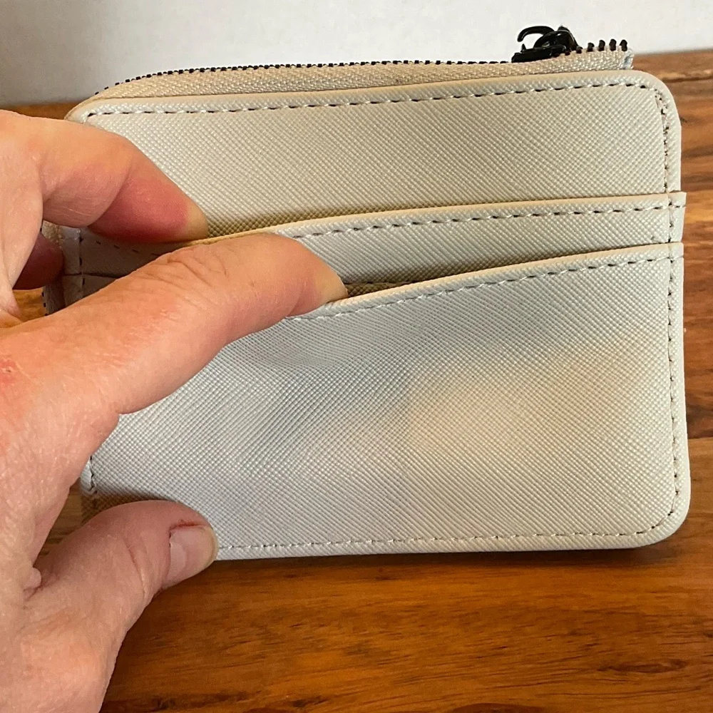 Steve Madden Mini Wallet Card Holder – Zip Coin Purse – NWT