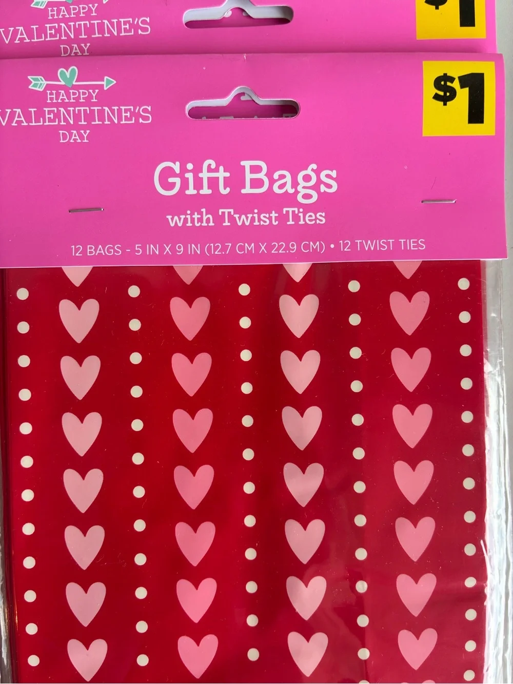 Huge Valentine's Gift Bag & Wrapping Lot 48 Pieces Gift Bags Treat Bags Table Ru