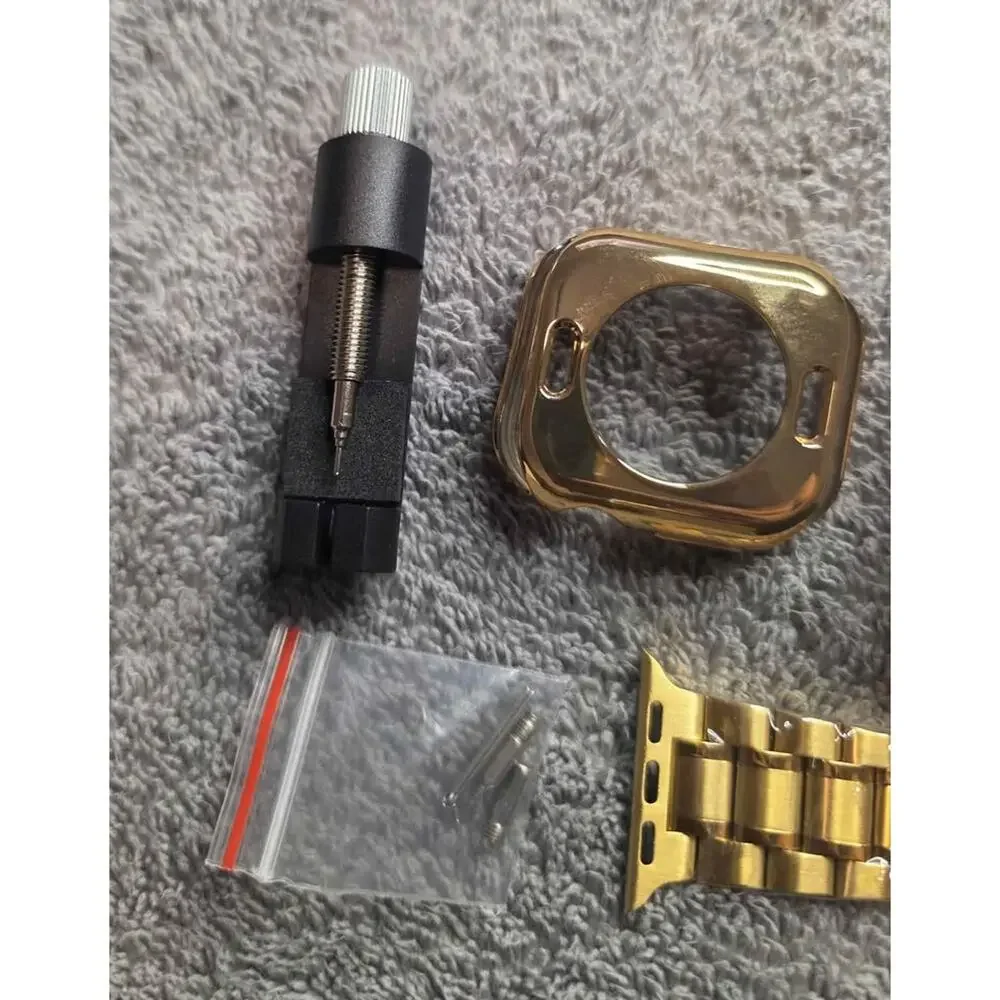 Gold MioHHR Smart Watch Band Stainless Steel Compatible with 42mm Apple Watch