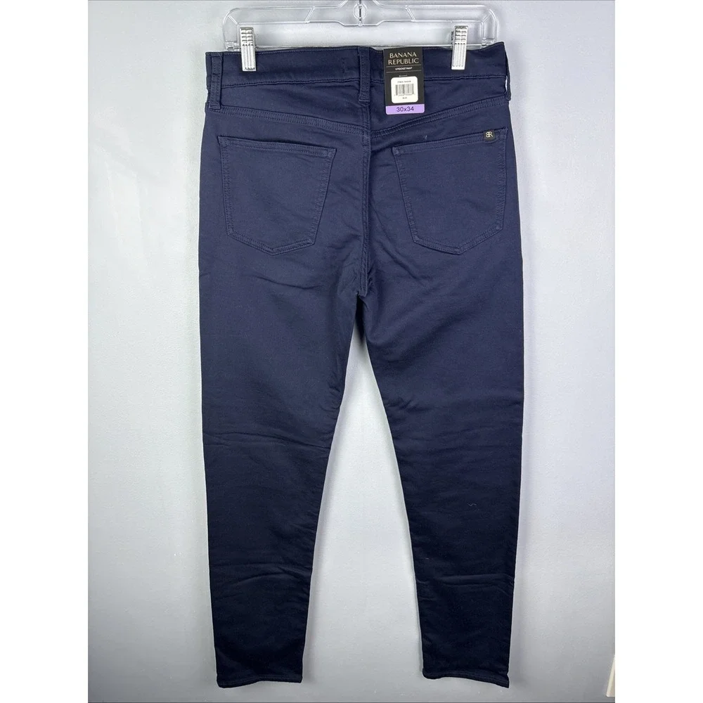 Banana Republic‎ 5 Pocket Pants Size 30x34 Navy Blue Preppy City