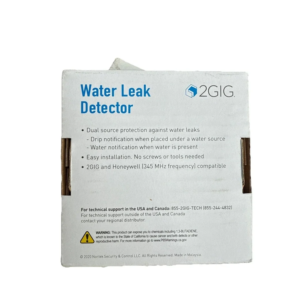 2GIG FT6-345 Home‎ Security Water Leak Detector