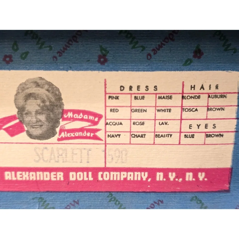 Madame Alexander product vintage