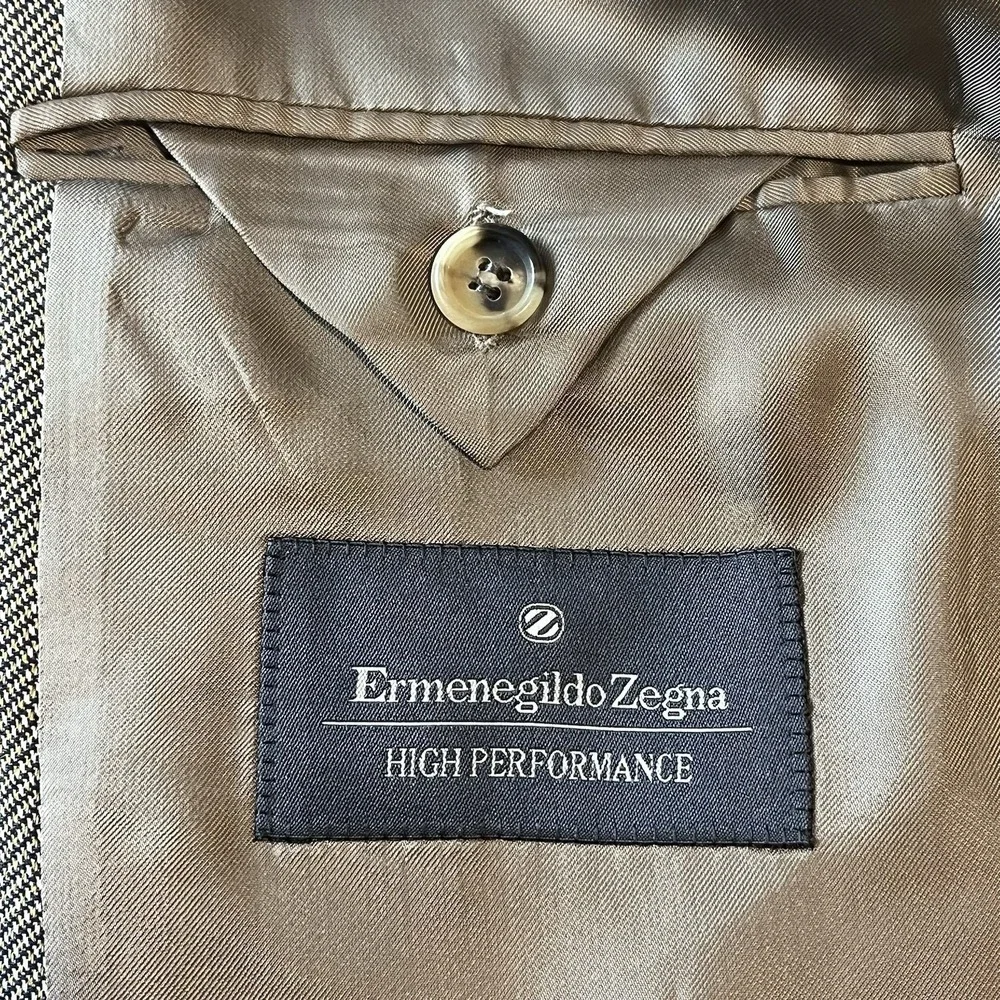 Ermenegildo Zegna 100% Wool Fine Italian Weave Side Vented Sport Coat Blazer 40‎