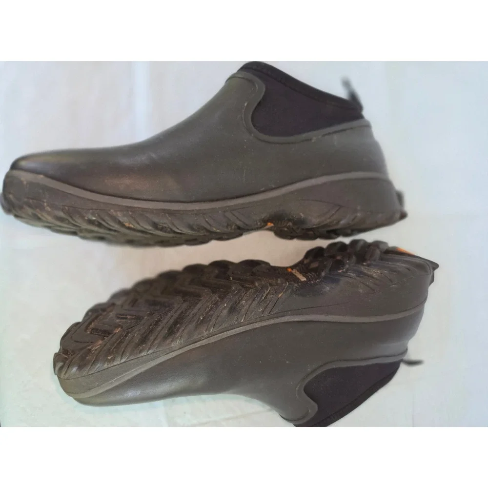 Bogs Sauvie Slip On Low Waterproof Rubber Boots Black 72201-001 Mens 8
