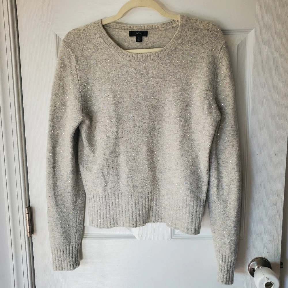 J.CREW Gemstone Sweater in Supersoft Yarn Size Medium Wool Blend