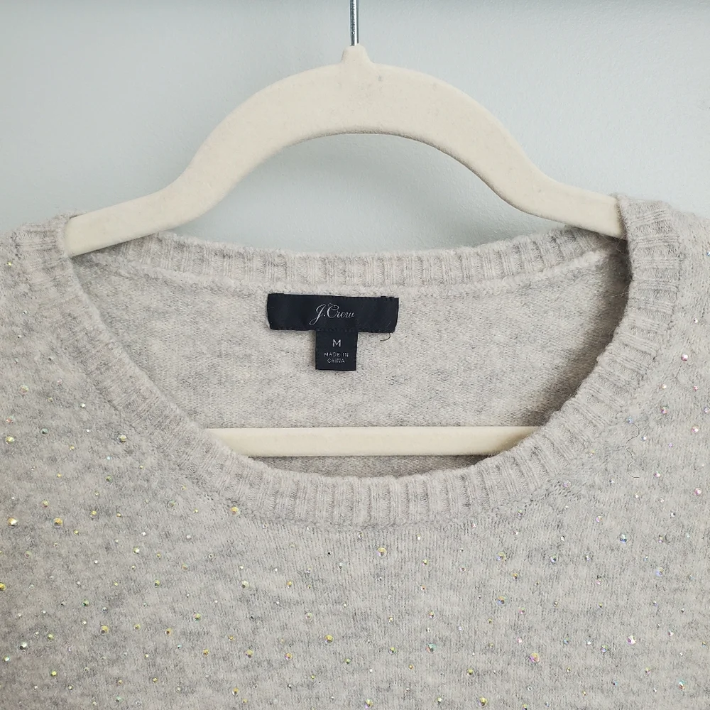 J.CREW Gemstone Sweater in Supersoft Yarn Size Medium Wool Blend