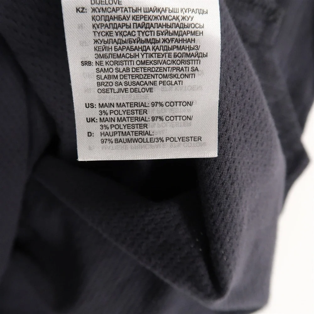 Adidas‎ Golf Polo Shirt Mens XL Black Gray Striped Short Sleeve TPC Twin Cities