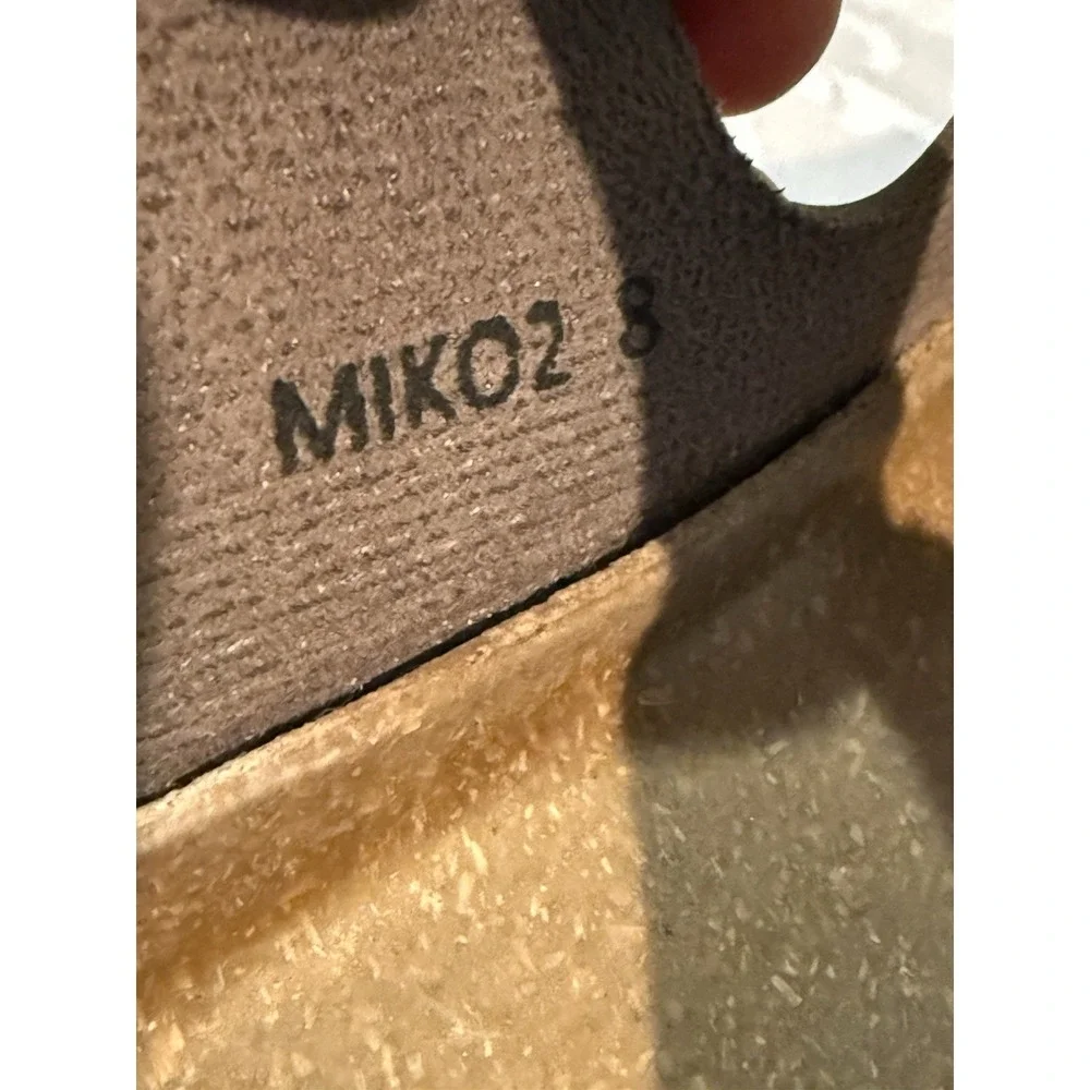 Milanos Mens‎ Miko2 Sandals Black Dark Gray Double band slip-onBuckle on strap 8