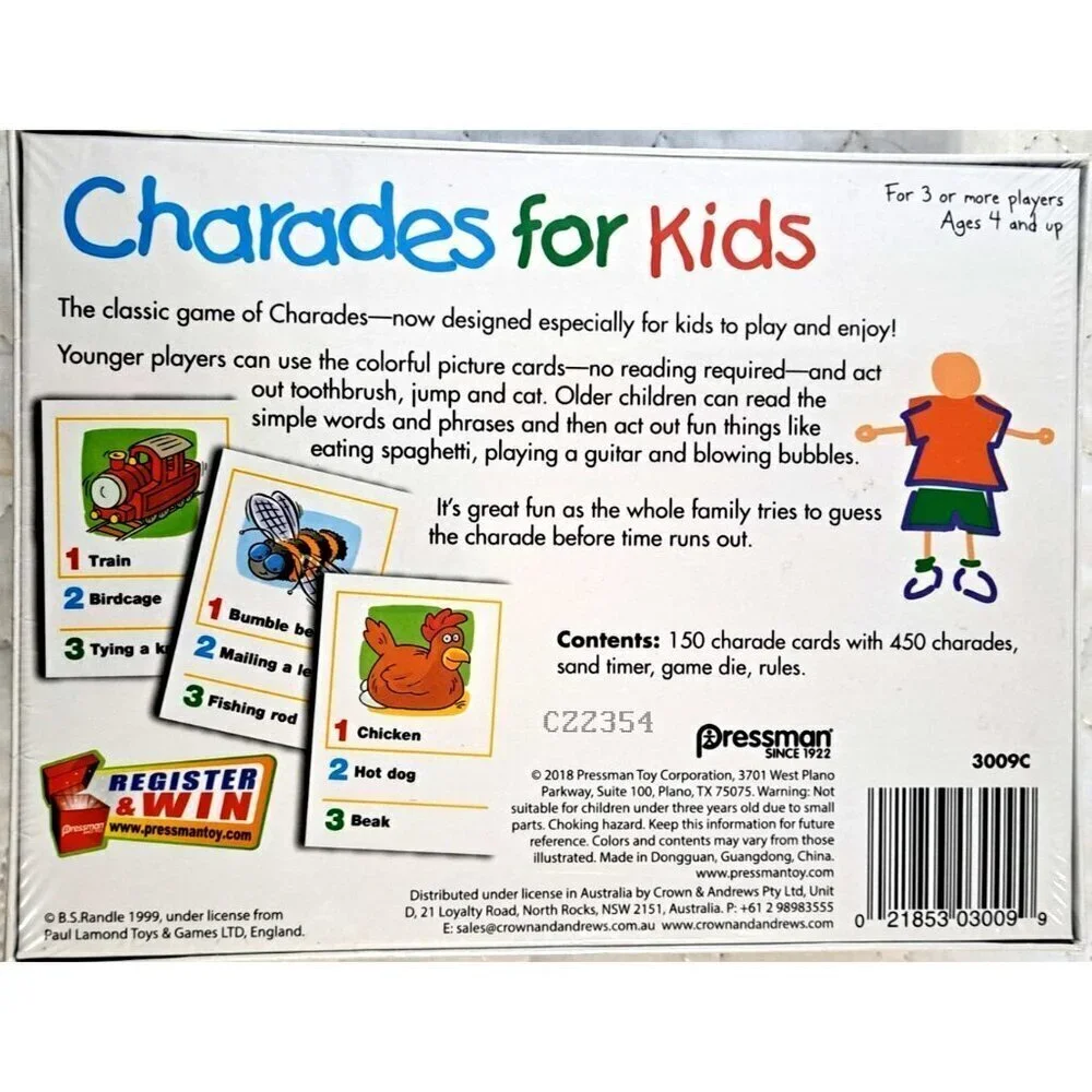 Pressman charades kids