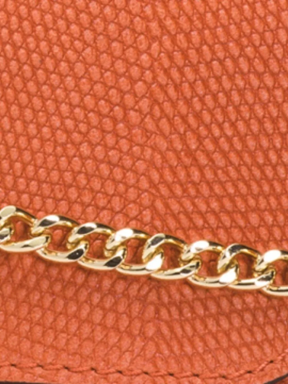 VIOLA CASTELLANI Made In Italy Leather Bar Turnlock Lizard Clutch