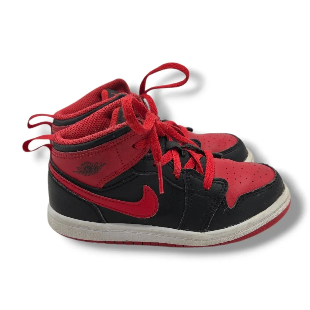 Nike Air Jordan 1 Mid Sneakers TD Child 10 Alternate Bred DQ8425-060 Basketball‎