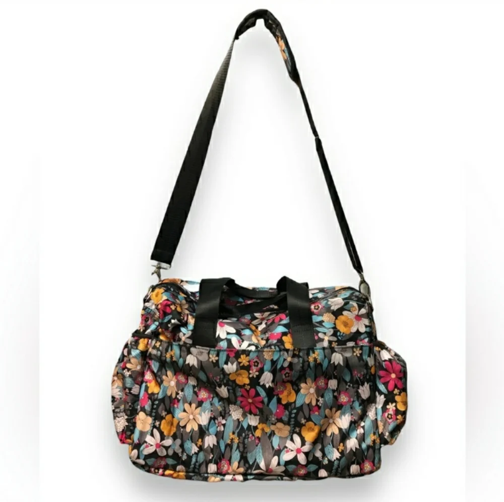TREND LAB Floral Print Diaper Duffle Bag