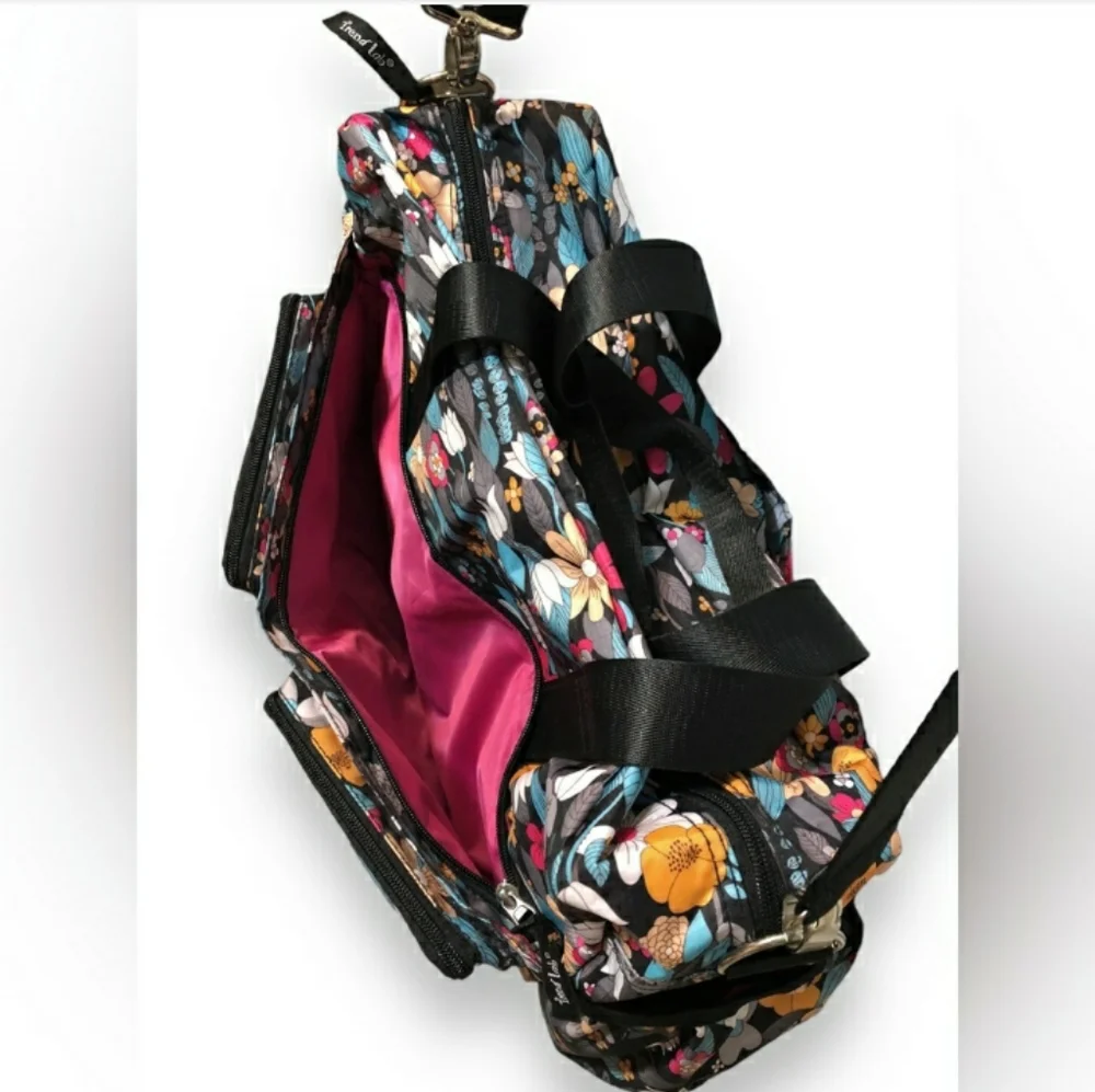 TREND LAB Floral Print Diaper Duffle Bag