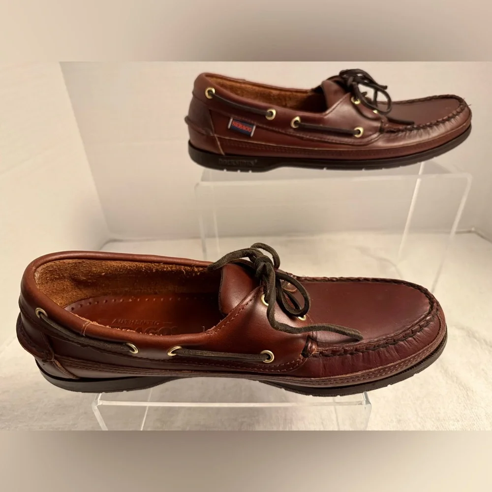 Sebago docksides leather